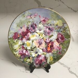 Royal Doulton 1975 Spring Harmony Hahn Vidal Collector Plate # 6,611 Floral